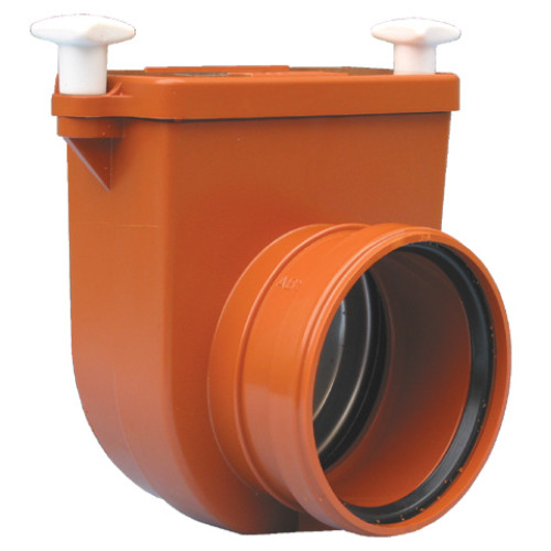 Closure DN125 with stainless steel damper and plastic pipe coupling. Closure DN125 with stainless steel damper and plastic pipe coupling.